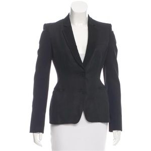 Stella McCartney notch-collar woven blazer - size XS